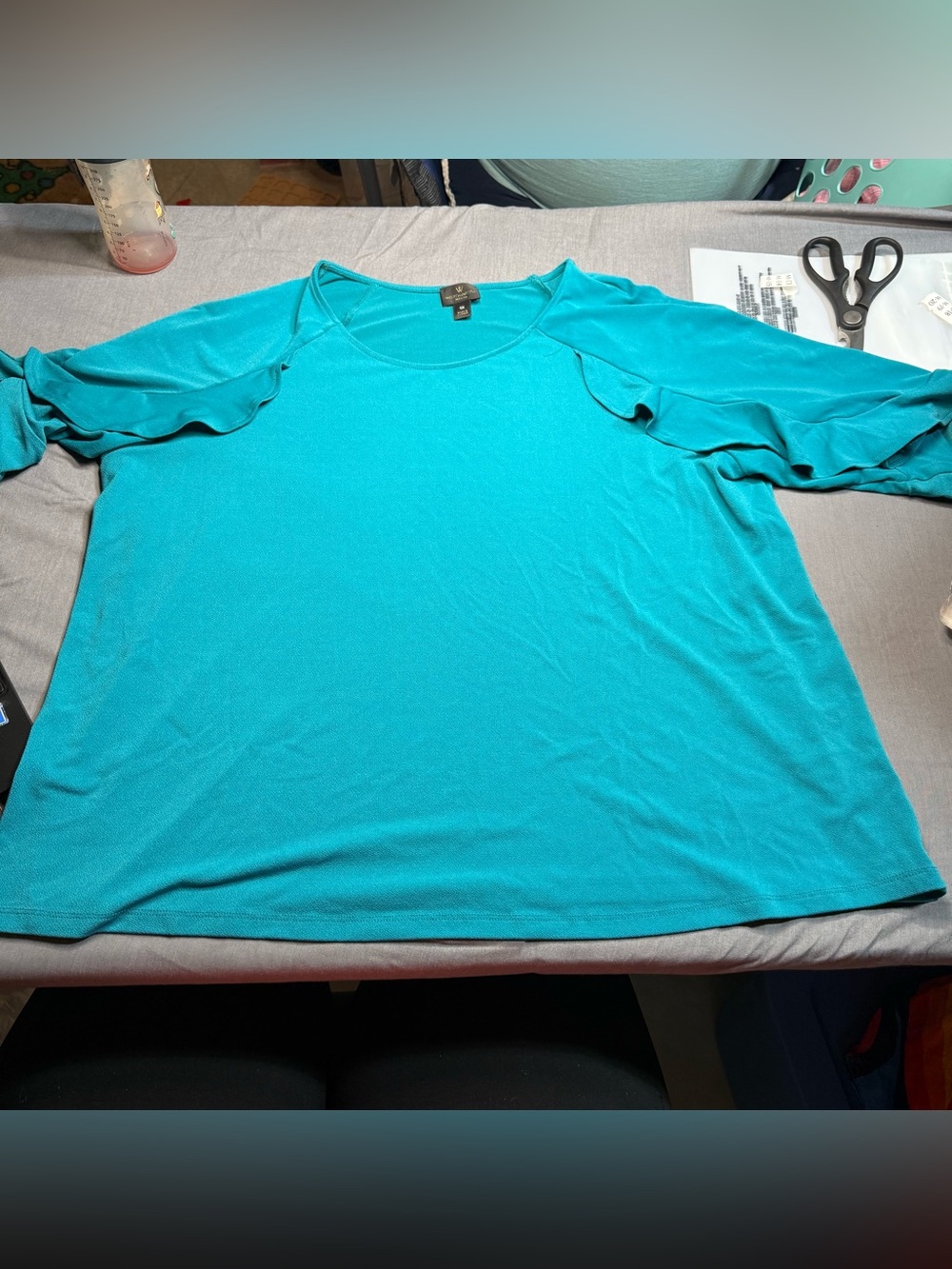 Worthington Teal Women's Stretch Knit Top